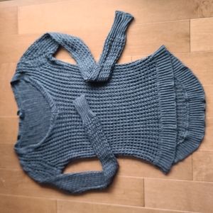 Grey V-Neck Sweater